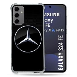 Coque Renforcée Pour Samsung Galaxy S24 FE Mercedes Carbone