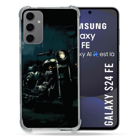 Coque Renforcée Pour Samsung Galaxy S24 FE Moto Harley Vintage