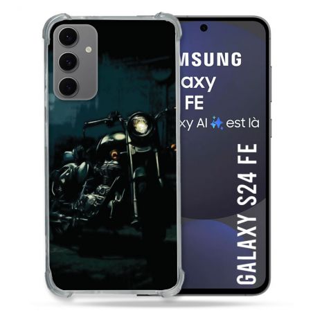 Coque Renforcée Pour Samsung Galaxy S24 FE Moto Harley Vintage