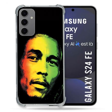 Coque Renforcée Pour Samsung Galaxy S24 FE Musique Bob Marley 2
