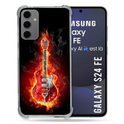 Coque Renforcée Pour Samsung Galaxy S24 FE Musique Guitare Electrique