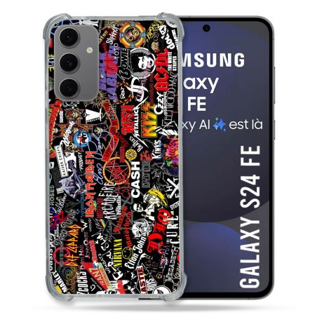 Coque Renforcée Pour Samsung Galaxy S24 FE Musique Rock Groupe