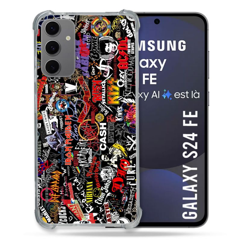 Coque Renforcée Pour Samsung Galaxy S24 FE Musique Rock Groupe