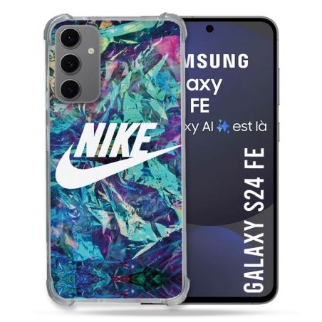 Coque Renforcée Pour Samsung Galaxy S24 FE Nike Turquoise