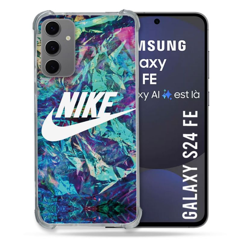 Coque Renforcée Pour Samsung Galaxy S24 FE Nike Turquoise