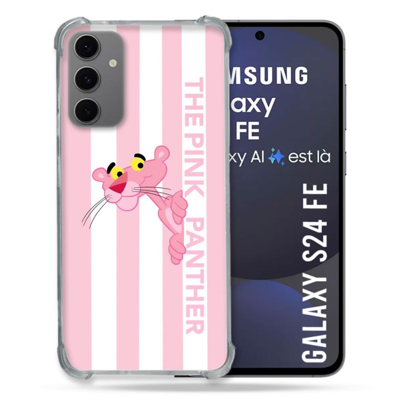 Coque Renforcée Pour Samsung Galaxy S24 FE Panthere Rose