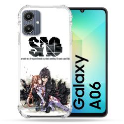 Coque Renforcée Pour Samsung Galaxy A06 Manga SAO sword Art Online Blanc