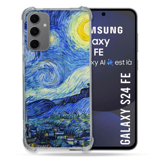 Coque Renforcée Pour Samsung Galaxy S24 FE Peinture La nuit étoilée