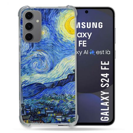 Coque Renforcée Pour Samsung Galaxy S24 FE Peinture La nuit étoilée