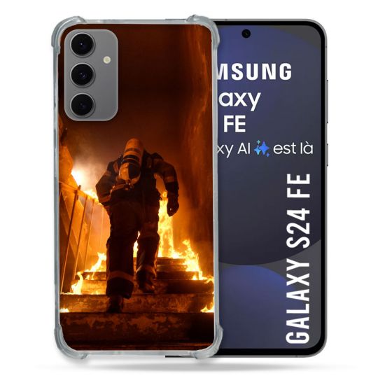 Coque Renforcée Pour Samsung Galaxy S24 FE Pompier Escalier