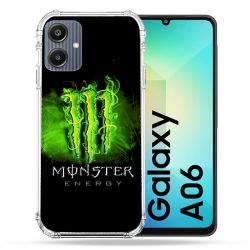 Coque Renforcée Pour Samsung Galaxy A06 Monster Energy Vert