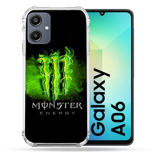 Coque Renforcée Pour Samsung Galaxy A06 Monster Energy Vert