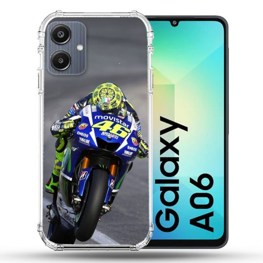 Coque Renforcée Pour Samsung Galaxy A06 Moto Course GP Wheeling 46
