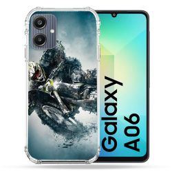 Coque Renforcée Pour Samsung Galaxy A06 Moto Cross Ombre