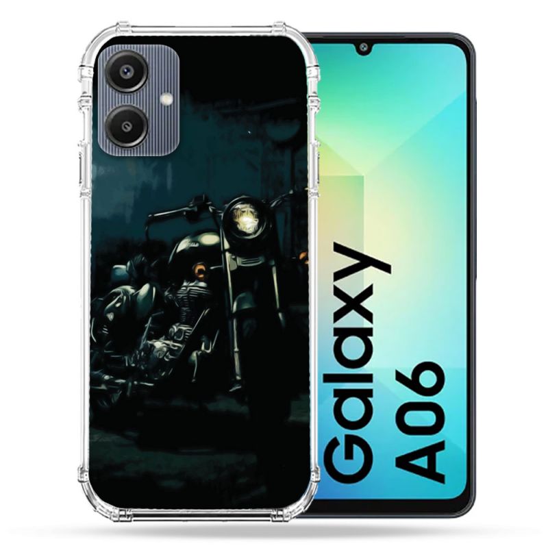 Coque Renforcée Pour Samsung Galaxy A06 Moto Harley Vintage