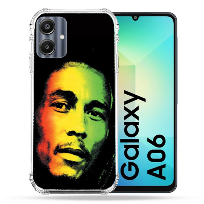 Coque Renforcée Pour Samsung Galaxy A06 Musique Bob Marley 2