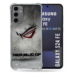 Coque Renforcée Pour Samsung Galaxy S24 FE ROG Gris