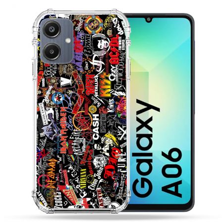 Coque Renforcée Pour Samsung Galaxy A06 Musique Rock Groupe