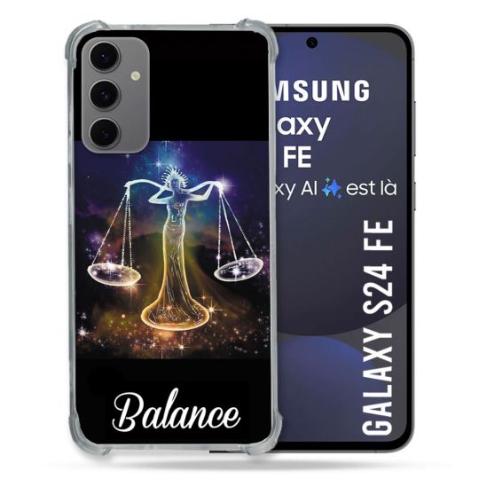 Coque Renforcée Pour Samsung Galaxy S24 FE Signe Zodiaque 2 Balance