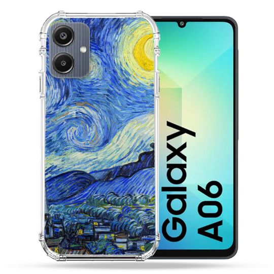 Coque Renforcée Pour Samsung Galaxy A06 Peinture La nuit étoilée
