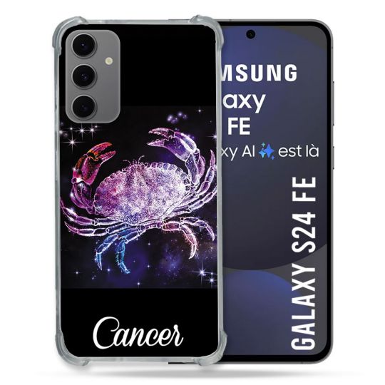 Coque Renforcée Pour Samsung Galaxy S24 FE Signe Zodiaque 2 Cancer