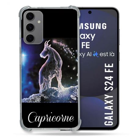 Coque Renforcée Pour Samsung Galaxy S24 FE Signe Zodiaque 2 Capricorne