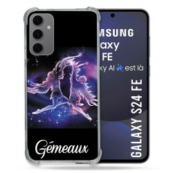 Coque Renforcée Pour Samsung Galaxy S24 FE Signe Zodiaque 2 Gémeaux