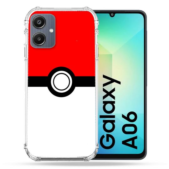 Coque Renforcée Pour Samsung Galaxy A06 Pokemon Pokeball