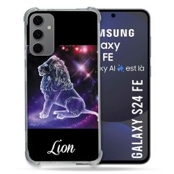 Coque Renforcée Pour Samsung Galaxy S24 FE Signe Zodiaque 2 Lion