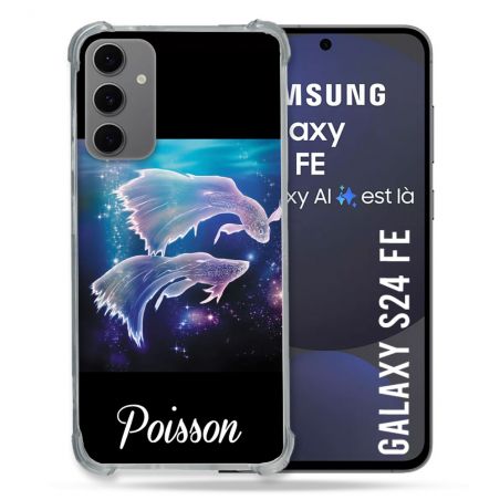 Coque Renforcée Pour Samsung Galaxy S24 FE Signe Zodiaque 2 Poisson