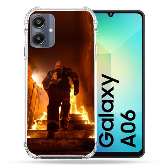 Coque Renforcée Pour Samsung Galaxy A06 Pompier Escalier