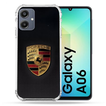 Coque Renforcée Pour Samsung Galaxy A06 Porsche Carbone