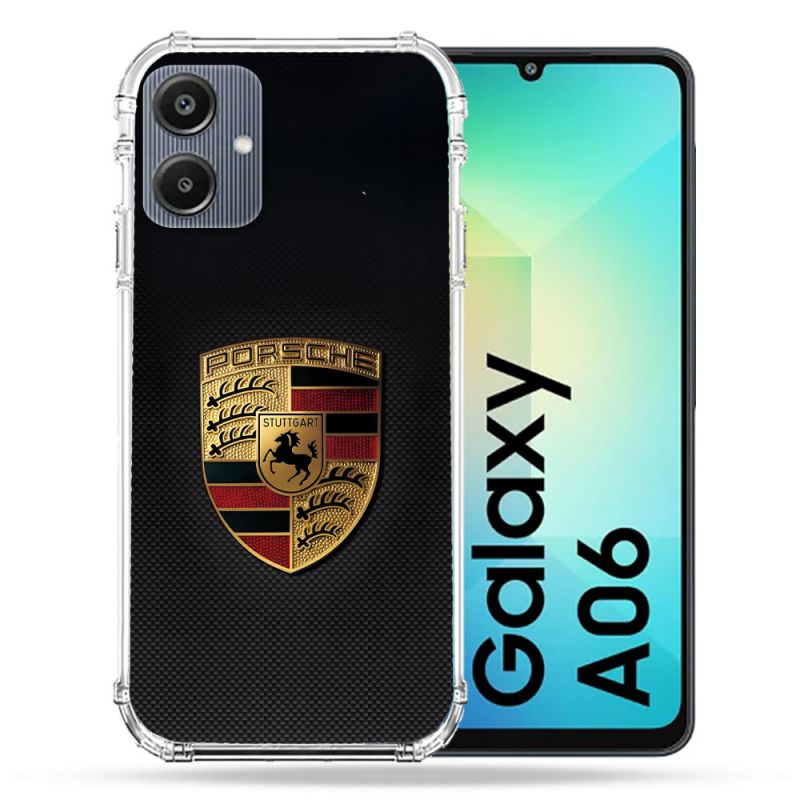 Coque Renforcée Pour Samsung Galaxy A06 Porsche Carbone