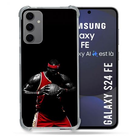 Coque Renforcée Pour Samsung Galaxy S24 FE Sport Basketeur