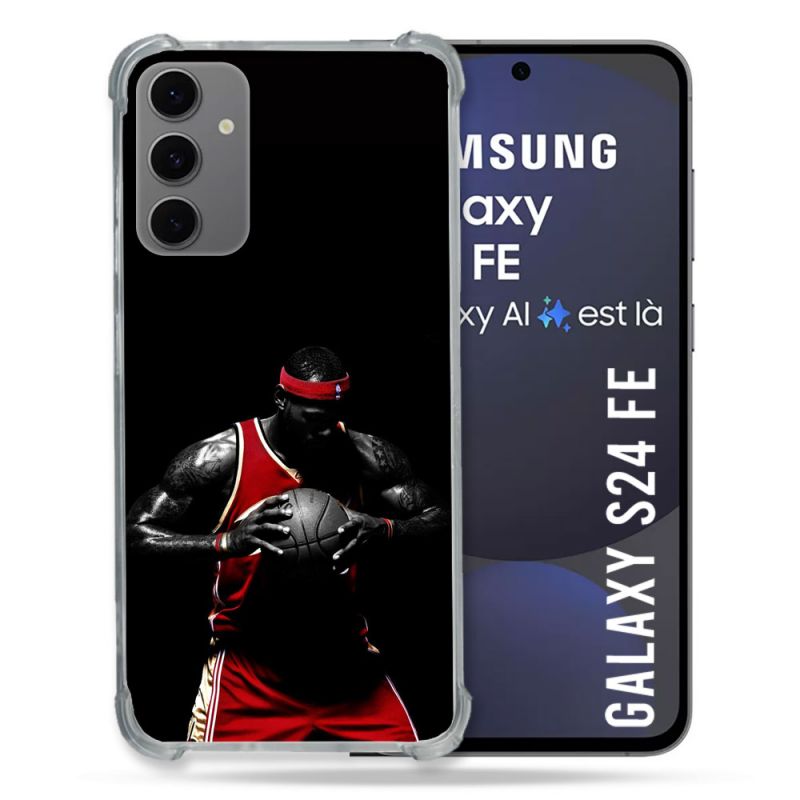 Coque Renforcée Pour Samsung Galaxy S24 FE Sport Basketeur