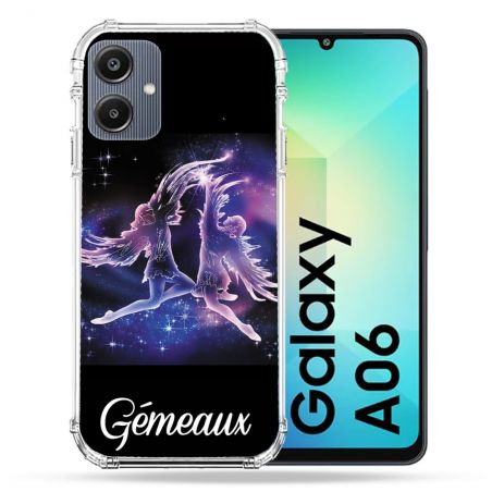 Coque Renforcée Pour Samsung Galaxy A06 Signe Zodiaque 2 Gémeaux