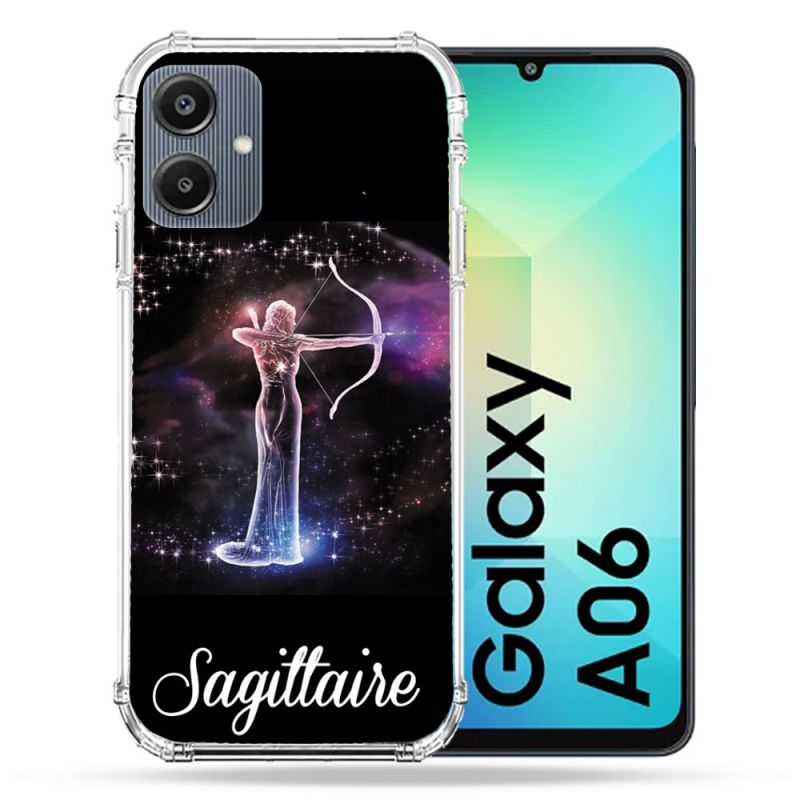 Coque Renforcée Pour Samsung Galaxy A06 Signe Zodiaque 2 Sagittaire