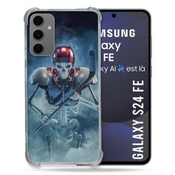 Coque Renforcée Pour Samsung Galaxy S24 FE Sport Hockey Squelette