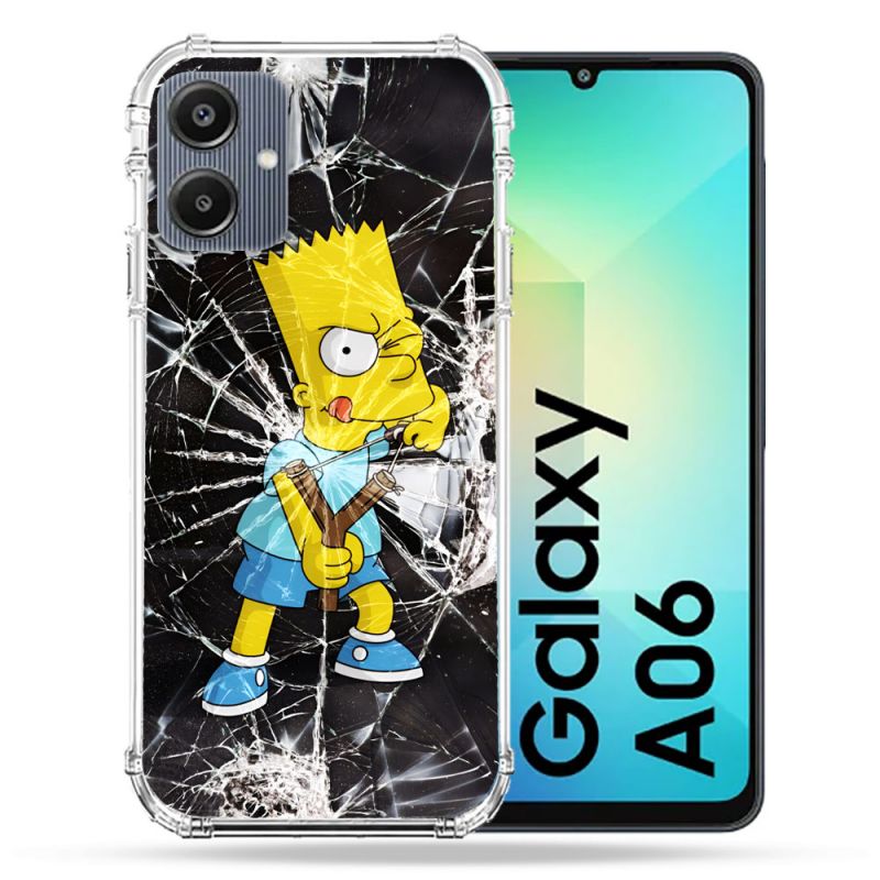 Coque Renforcée Pour Samsung Galaxy A06 Simpson Bart