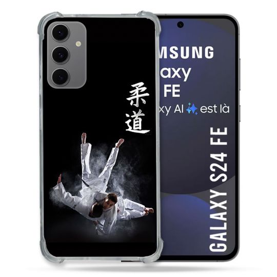 Coque Renforcée Pour Samsung Galaxy S24 FE Sport Judo Noir