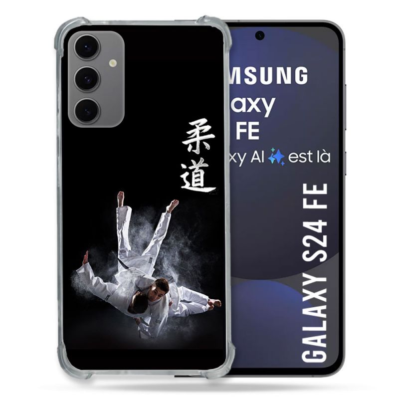 Coque Renforcée Pour Samsung Galaxy S24 FE Sport Judo Noir