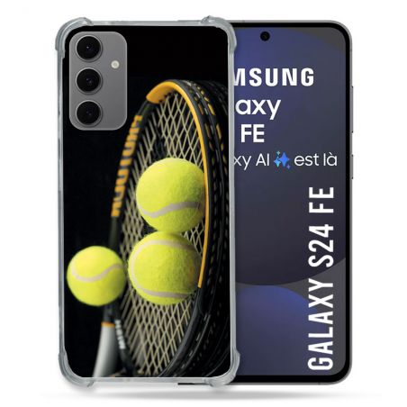 Coque Renforcée Pour Samsung Galaxy S24 FE Sport Tennis Balls