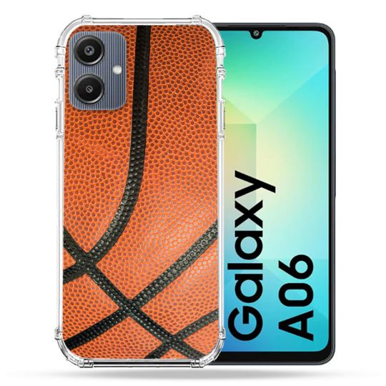 Coque Renforcée Pour Samsung Galaxy A06 Sport Ballon Basket