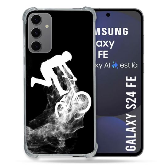 Coque Renforcée Pour Samsung Galaxy S24 FE Sport VTT Noir