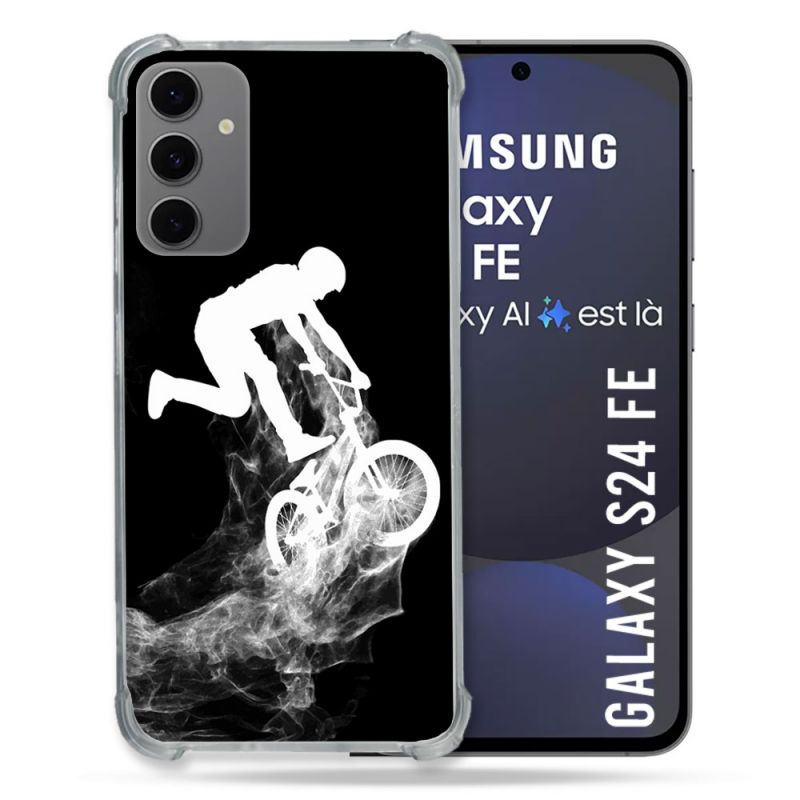 Coque Renforcée Pour Samsung Galaxy S24 FE Sport VTT Noir
