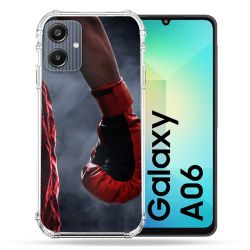 Coque Renforcée Pour Samsung Galaxy A06 Sport Boxe Gant Rouge