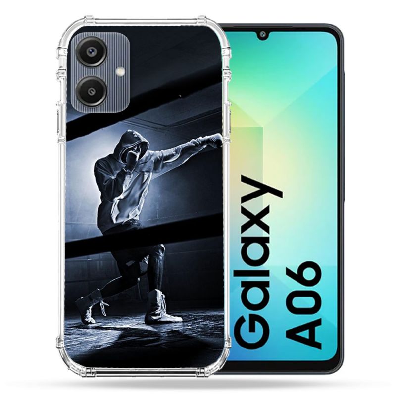 Coque Renforcée Pour Samsung Galaxy A06 Sport Boxe Poing