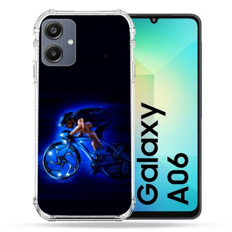 Coque Renforcée Pour Samsung Galaxy A06 Sport Cyclisme Bleu
