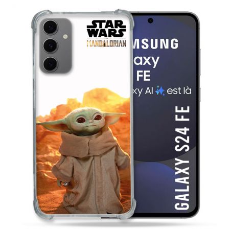 Coque Renforcée Pour Samsung Galaxy S24 FE Star Wars - Yoda bebe soleil