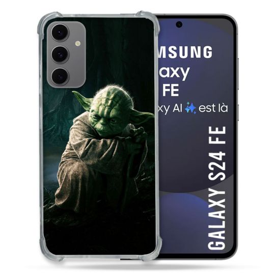 Coque Renforcée Pour Samsung Galaxy S24 FE Star Wars - Yoda sombre